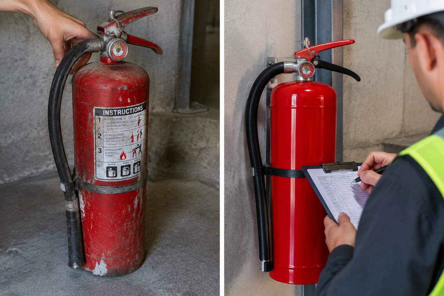How long a 20 lb co2 fire extinguisher really lasts between service checks