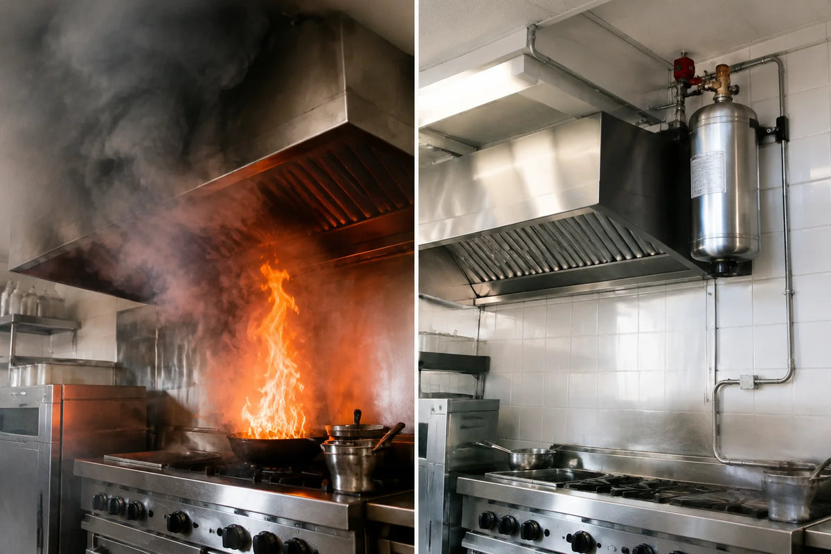 The 5 best places to install an automatic fire extinguisher system in commercial kitchens