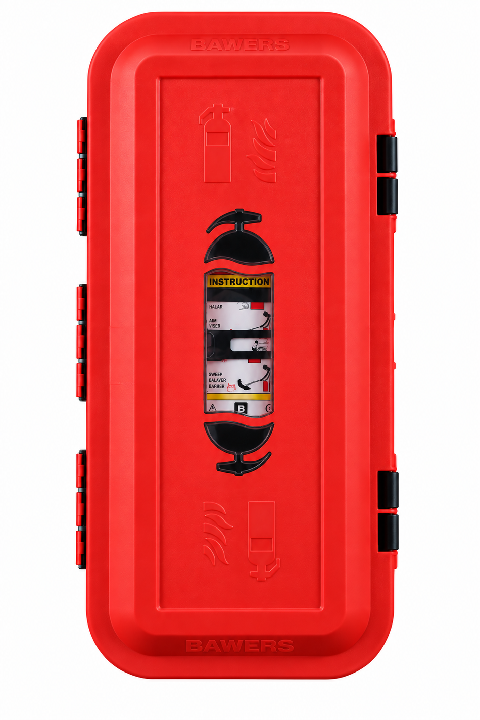 Bawer All-Weather Fire Extinguisher Cabinet – 10 lb Capacity | Indoor & Outdoor Fire Safety Storage