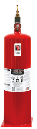 Red Strike First 10lb (ABC) Automatic Heat Actuated Vertical Fire Extinguisher with Mounting Plate