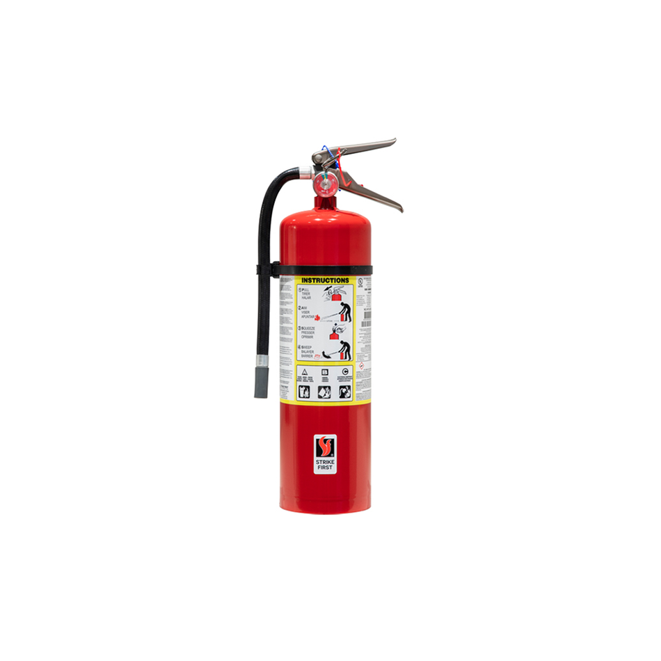 Strike First 10lb Multi-Purpose (ABC) 6A80BC Fire Extinguisher Complete w/ Wall Hook