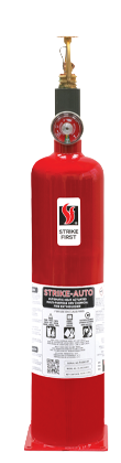 Red Strike First 2.5lb (ABC) Automatic Heat Actuated Vertical Fire Extinguisher with Mounting Plate