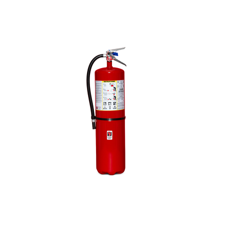 Red Strike First 30lb Multi-Purpose (ABC) 10A120BC Fire Extinguisher Complete w/ Wall Hook on white background