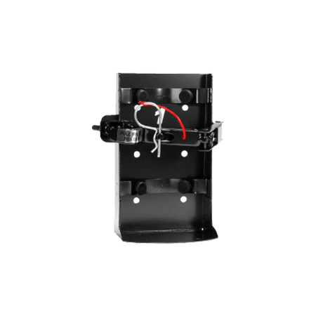 Black Strike First HDVB-1 - Heavy Duty Vehicle Bracket (Dia. 4" - 4 3/4") for 5LB ABC Fire Extinguisher on white background
