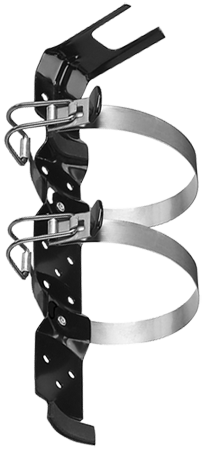 Black Strike First UB5-DB - Standard Vehicle/Marine Bracket for 5LB ABC Fire Extinguisher (2 x Straps)