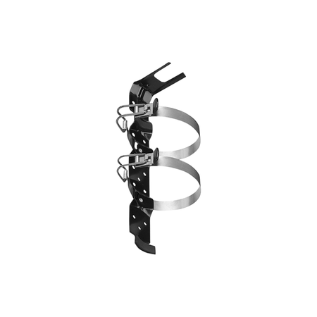 Black Strike First UP2-DB - Standard Vehicle/Marine Bracket for 2.5LB ABC Fire Extinguisher (2 x Straps)